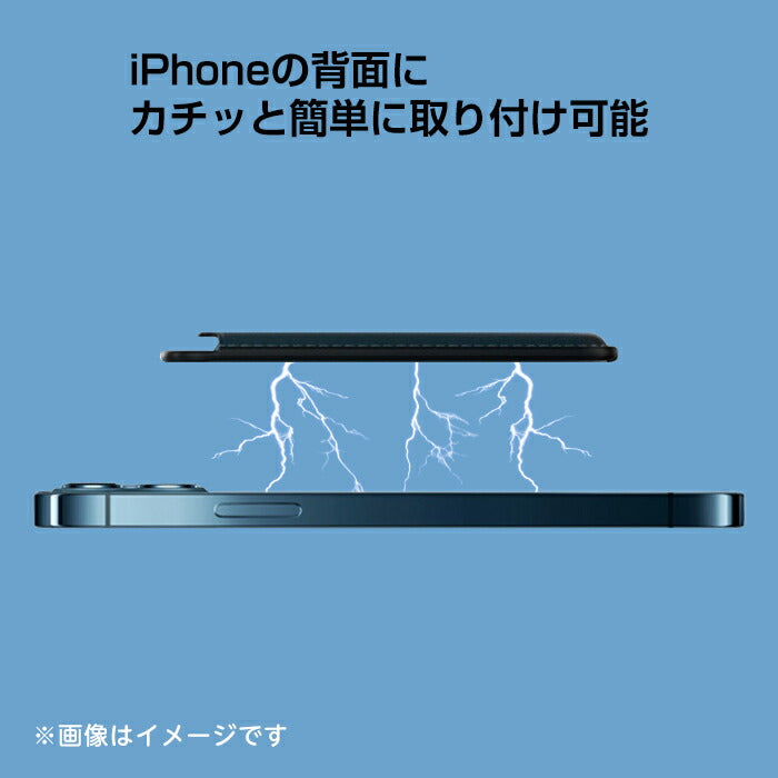 iPhone カードケース MagSafe対応 マグセーフ対応 マグネット レザー調ケース iPhone12 12Pro 12ProMax 12mini iPhone13 レザー風ウォレット 薄型 おしゃれ 薄い 軽量 シンプル スマホアクセ 背面 カード 収納 ケース ポケット アクセサリー パーツ 送料無料(Q)[J]