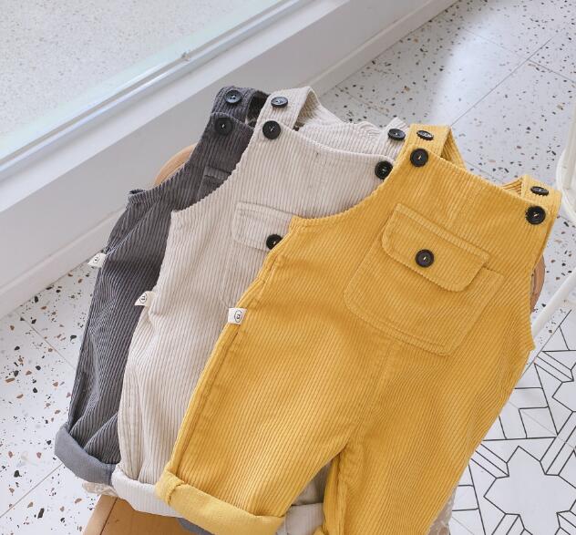 オーバーオール 男女兼用 サロペット コーデュロイ 子供服  オールインワン(T)[J]