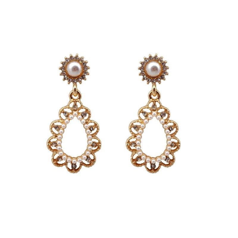ピアス イヤリング アクセサリー パール シルバーポスト ビンテージ ファッション[J][K](T)
