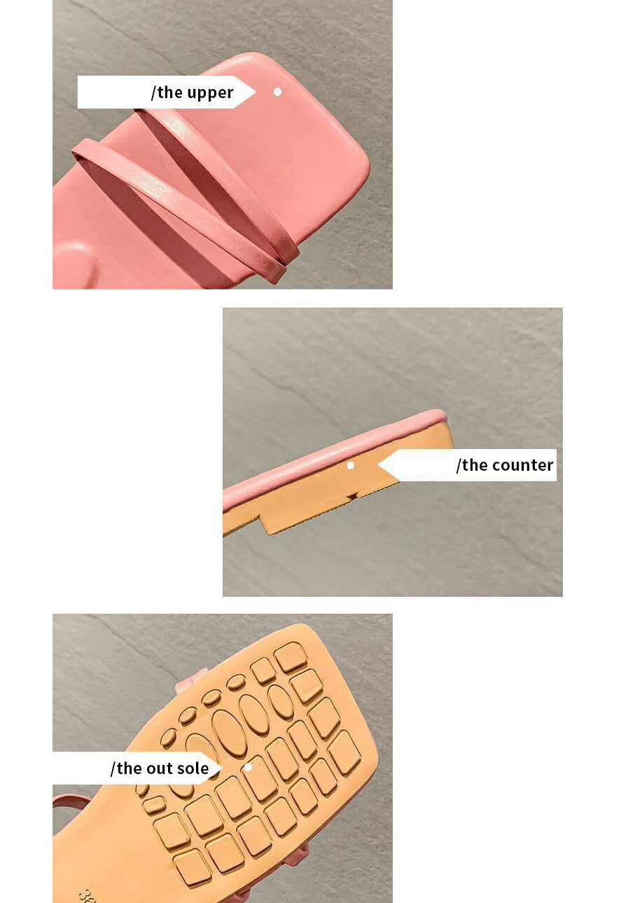 ラインミュール サンダル レディース 美脚サンダル ストラップ クロス フラット 24cm 24.5cm 即納 あす楽対応 [J](T)