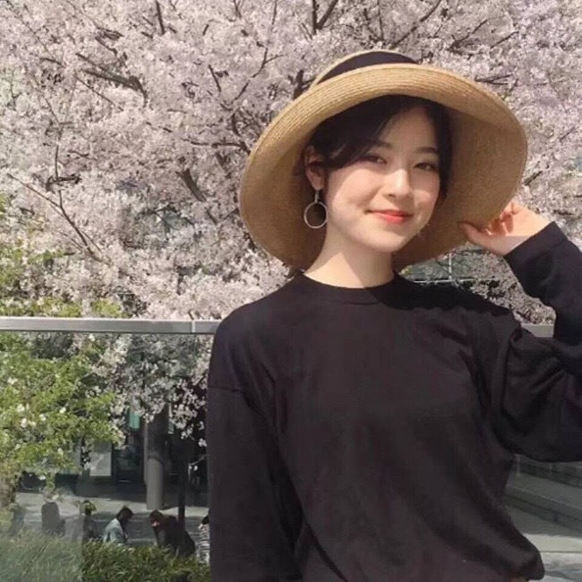 麦わら帽子 ストローハット レディース 小顔 つば広 折り畳み リボン 上品 大人女子 携帯 つばが広い 日焼け対策 UV対策 旅行 ビーチ プール 海 大きいリボン サンバイザー [J](T)