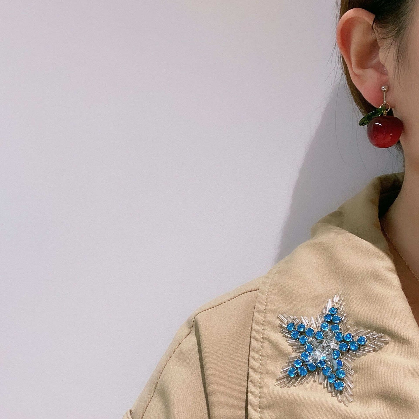 ピアス イヤリング アクセサリー 林檎 韓国ファッション Sポスト[J][K](T)